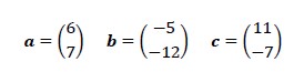 Vectors and Matrices Questions